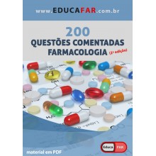 Livro Digital = 200 Questões FARMACOLOGIA (comentadas) - Versao Antiga